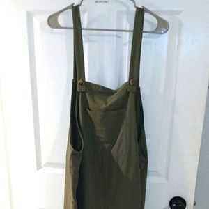 Forest green overalls